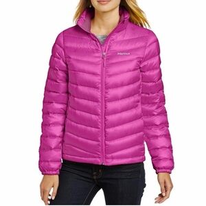 MARMOT 800 DOWN Padded Puffer Jacket Quilt Lightweight Full Zip Fuchsia M